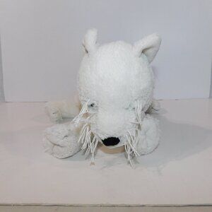 Ikea Plush Ruffig Gosig White Terrier 14" floppy Stuffed Puppy Dog